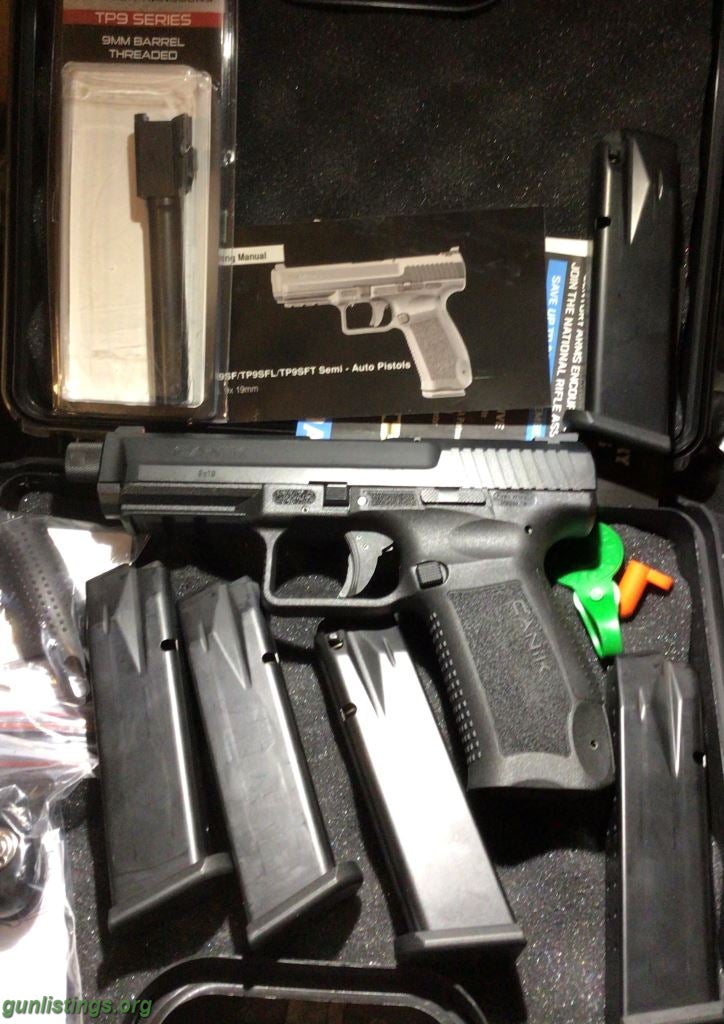 Pistols Canik TP9SF 9mm With Extras