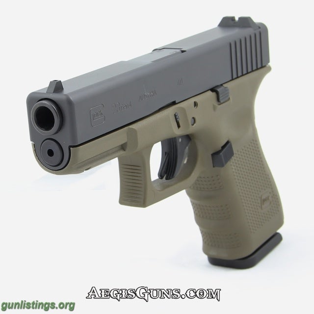 Gunlistings.org - Pistols GLOCK 23 GEN4 OD GREEN 40SW