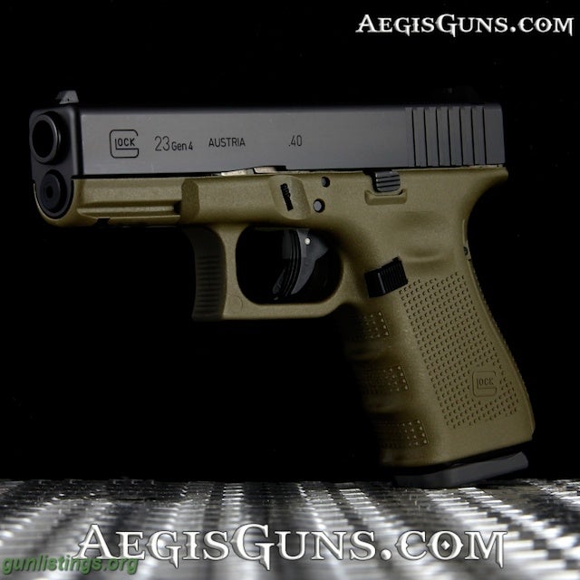 Gunlistings.org - Pistols GLOCK 23 GEN4 OD GREEN USED