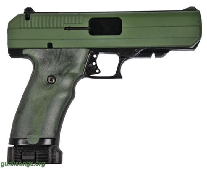 Pistols Hi Point 40 Cal Factory Green Slide And Grips.