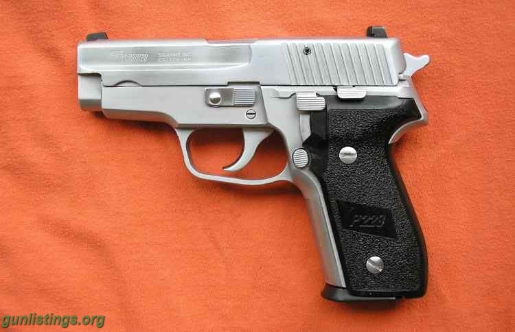 Pistols Nickel Sig Sauer P228 Made In Germany 9mm