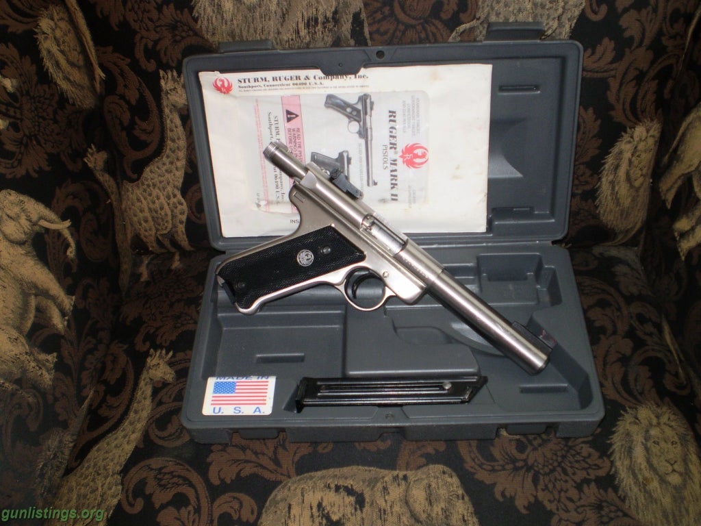 Pistols Ruger Mark 2 Stainless