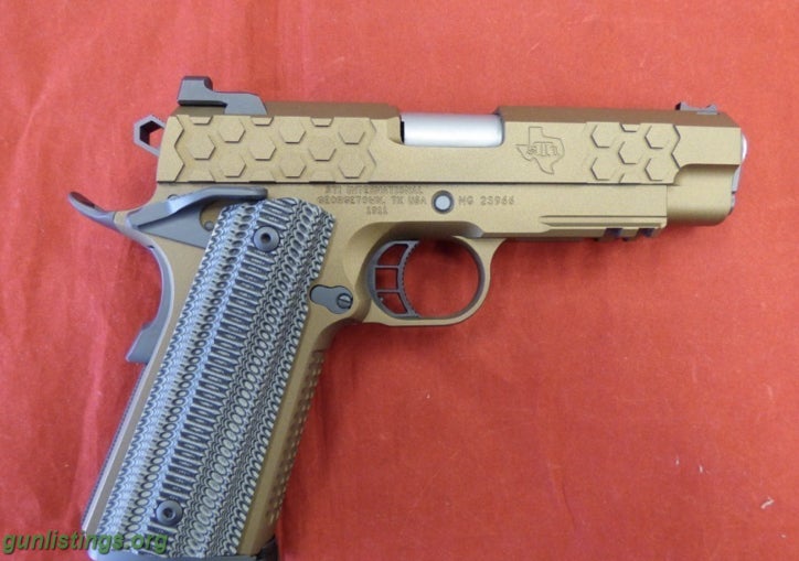 Pistols STI International Hex-Tac 4.0 1911 Burnt Bronze -