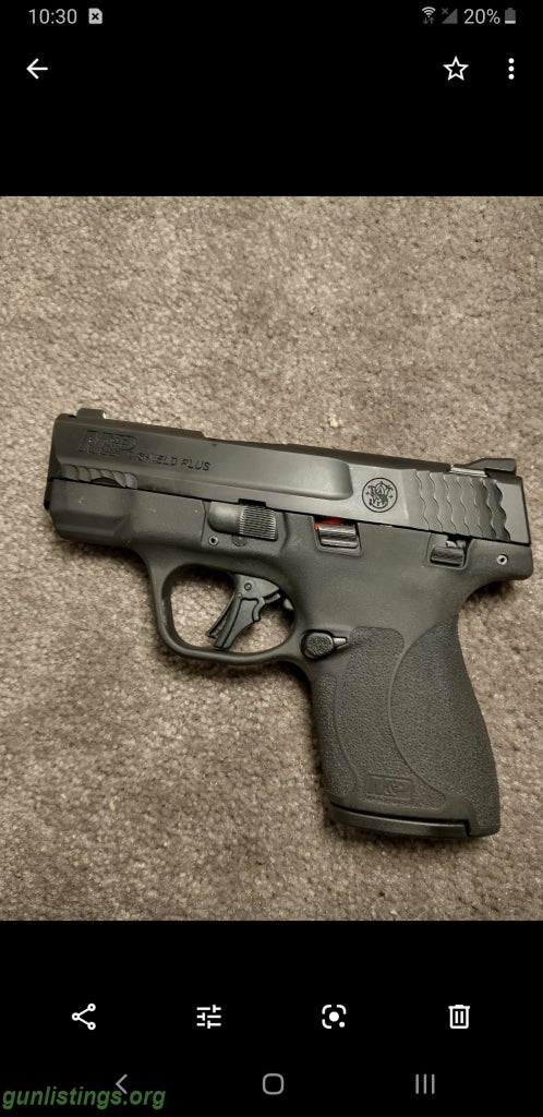 Pistols S&W M&P Shield Plus &300 Rds 9mm