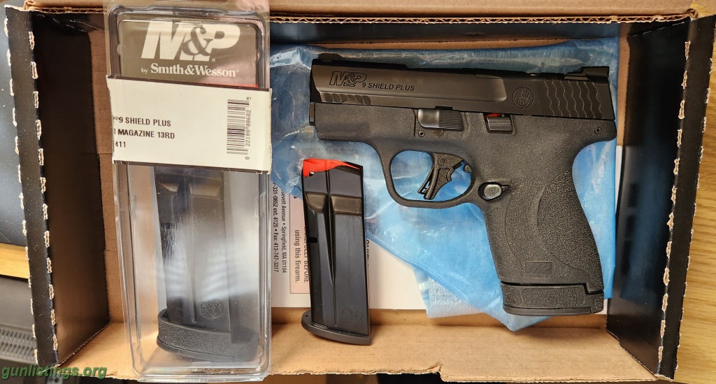Pistols S&W Shield Plus Optic Ready NS 3 Mags