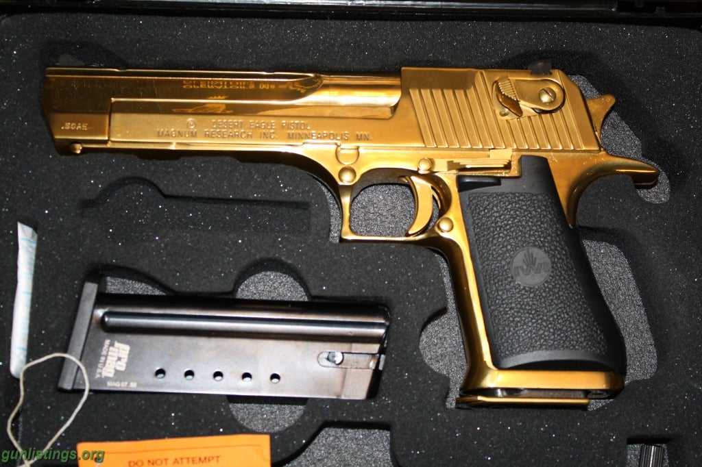 Pistols Titanium Gold Desert Eagle AE50