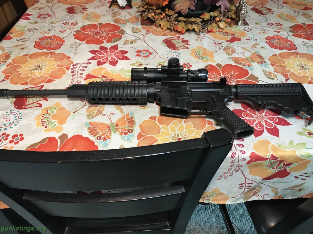 Rifles Dpms Ar15 With Scope And Ammo