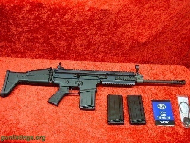 Rifles FN SCAR 17 308 TIMNEY TRIGGER AND EXTRAS BLACK AR 10