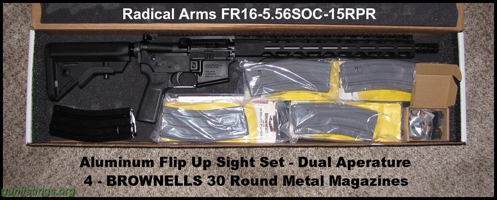 Rifles Radical Arms AR 15, Xtra Mags, Sight Set ALL NIB