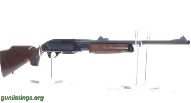 Rifles Remington Model 7600 Satin Game Scene Factory Engraved