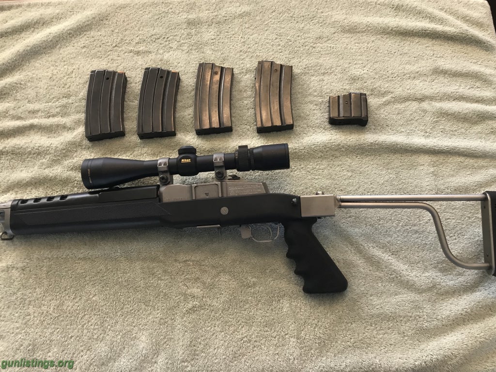 Gunlistings.org - Rifles Ruger Mini 14 Stainless With Aftermarket Stock And...