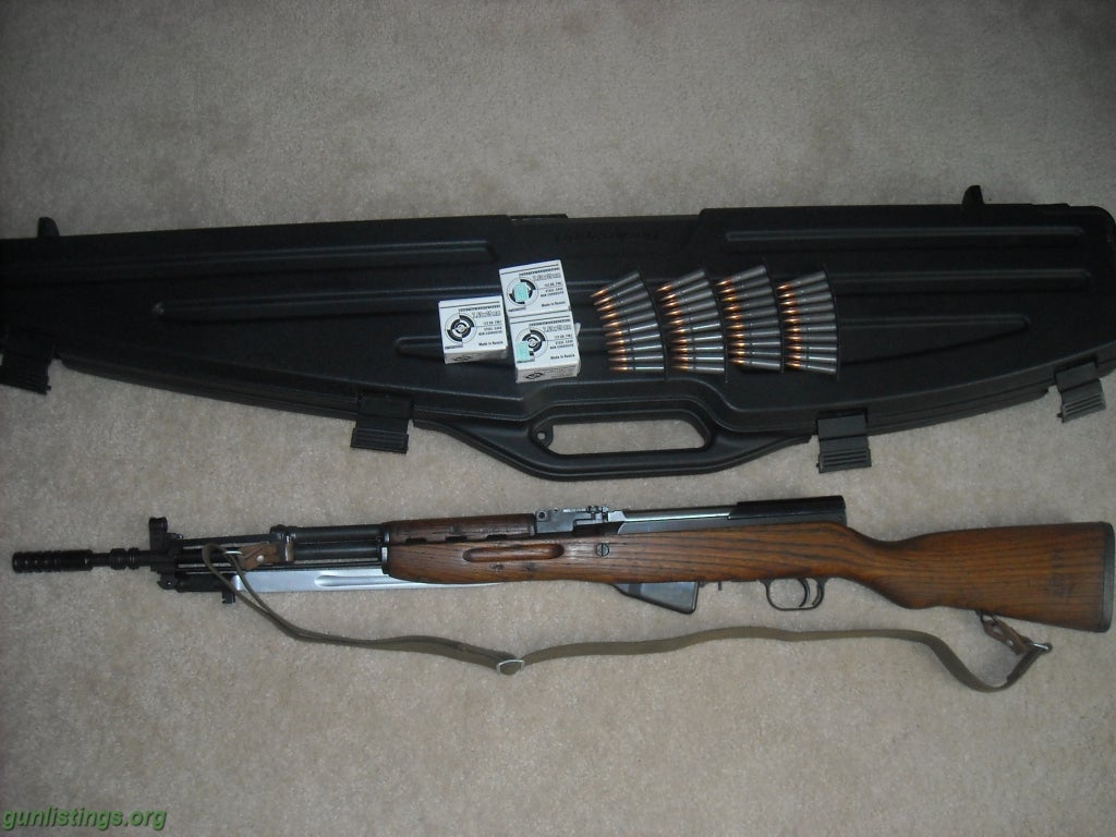 Rifles Yugoslavian SKS, Case, Ammo