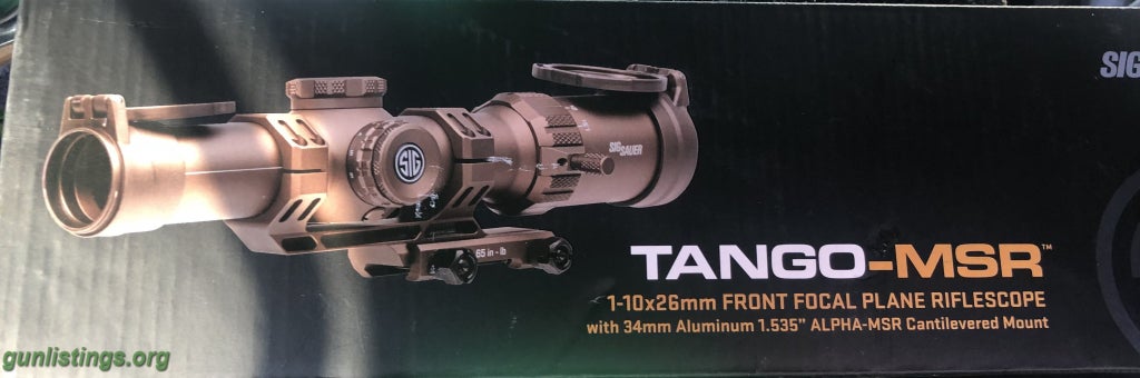 Accessories Sig Sauer Tango MSR 1-10x26mm Riflescope