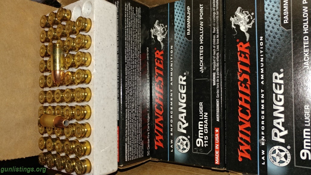 Ammo 9mm, 40 And 45 Ammo