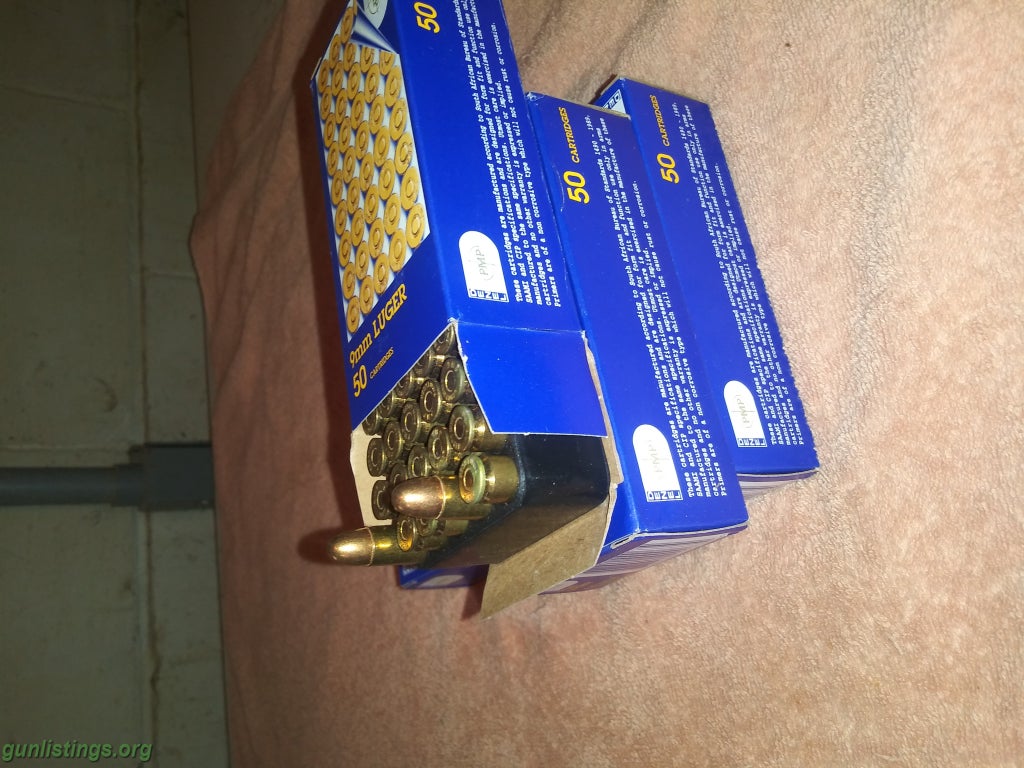 Ammo 2.  9mm Luger