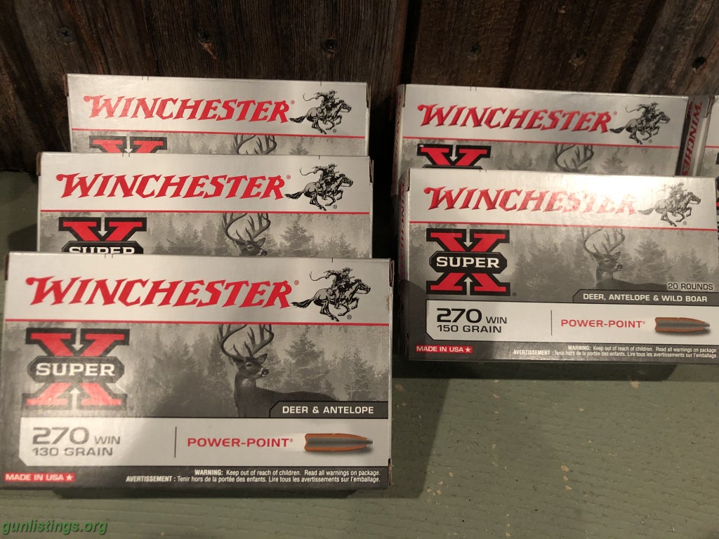Ammo Winchester 270 Win, 308 Win