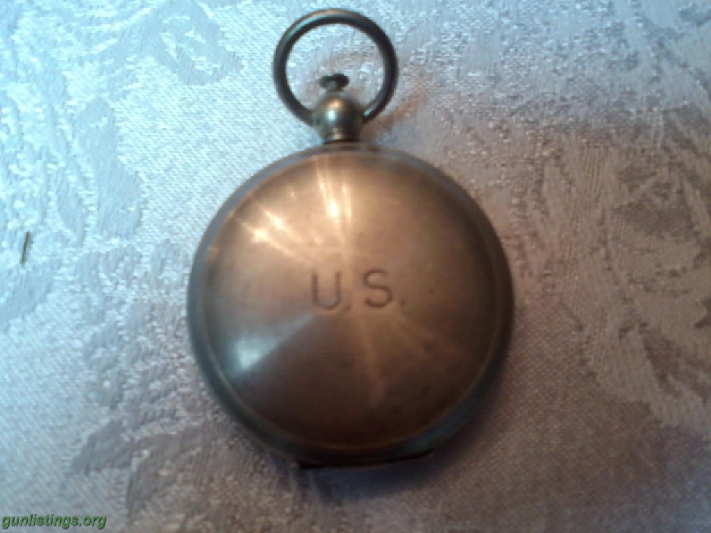 Collectibles ANTIQUE WALTHAM MILITARY COMPASS