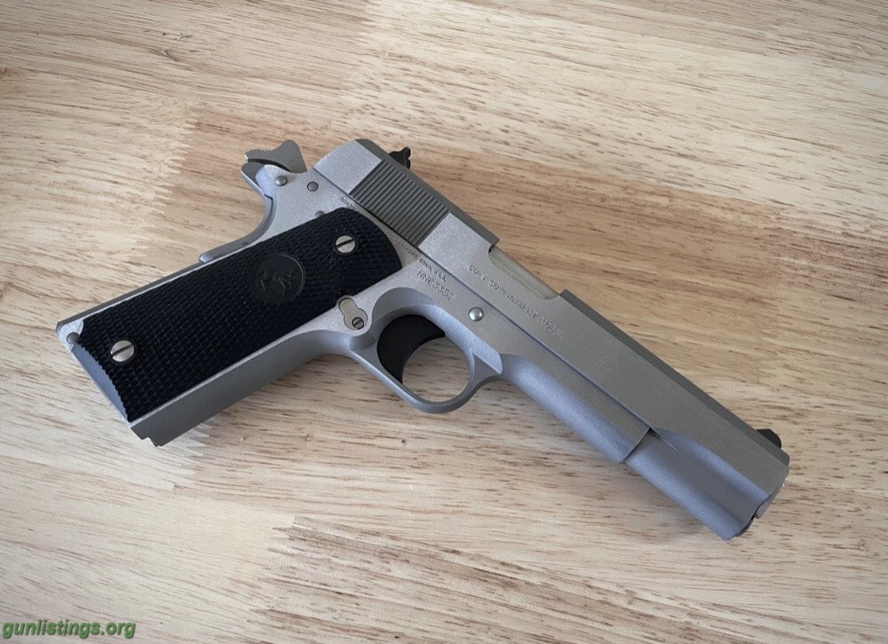 Pistols Colt 1911 Government Stainless 9mm