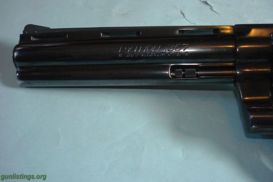 Gunlistings.org - Pistols Colts Python 357 Mag.Six In Barrel, Vent ...