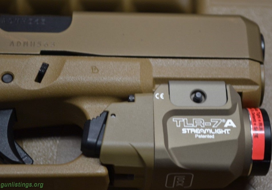 Pistols Glock G19X FDE W/Light In 9mm With 4.02