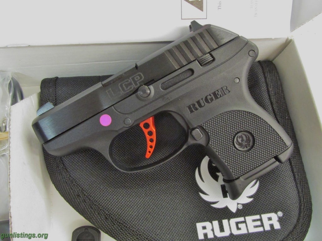 Pistols Ruger LCP Custom, 380acp,Adj Sights, Custom Trigger NEW.