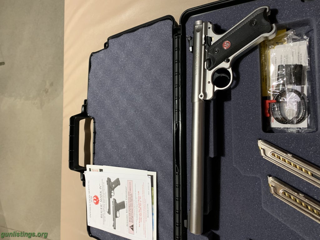 Pistols Ruger MarkIV 10in Stainless Steel
