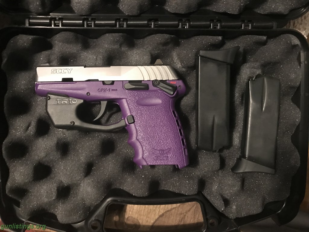 Pistols Sccy Cpx 1 Purple With Lazer