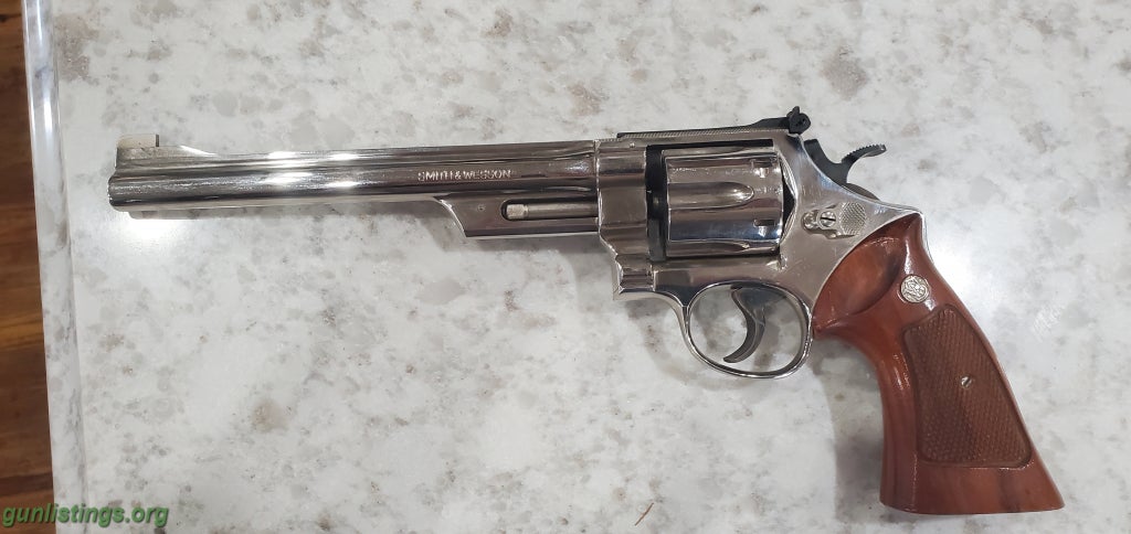 Pistols Smith & Wesson 27-2 Nickel. 8 3/8