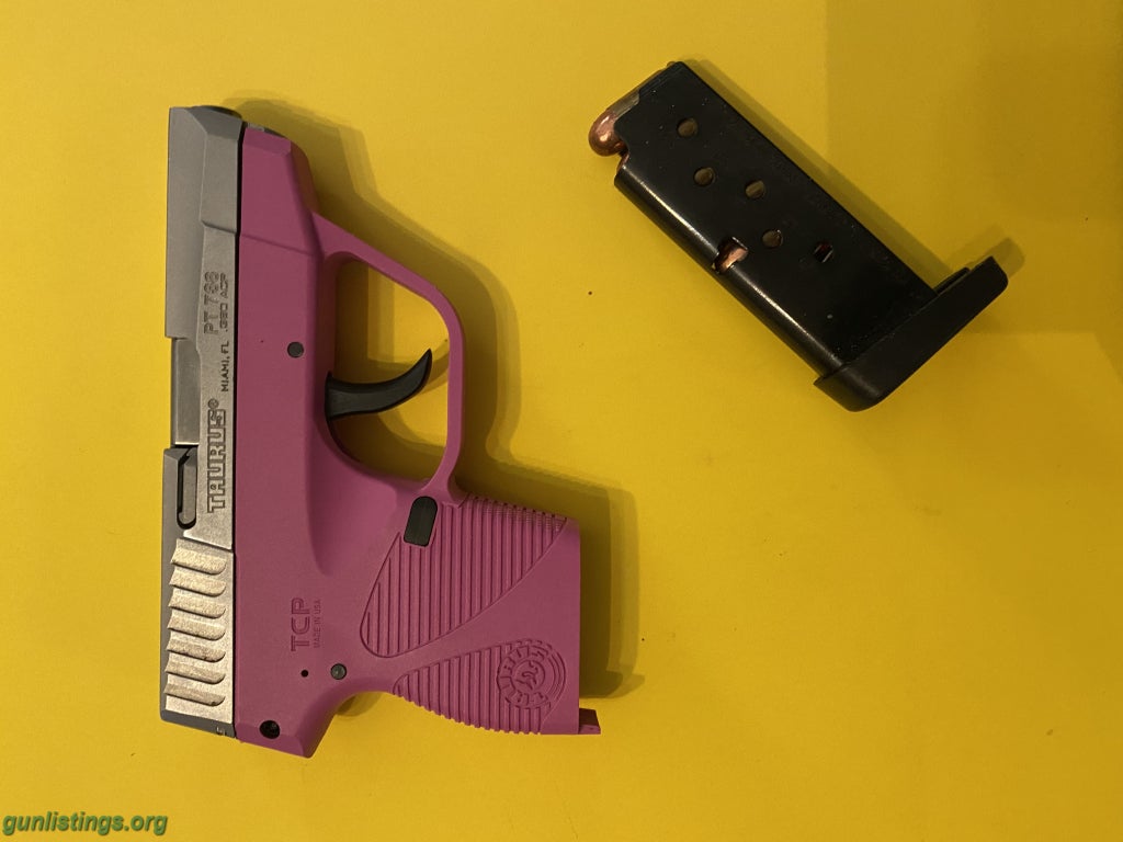 Pistols Taurus Compact Pink Pistol With Stainless Slide