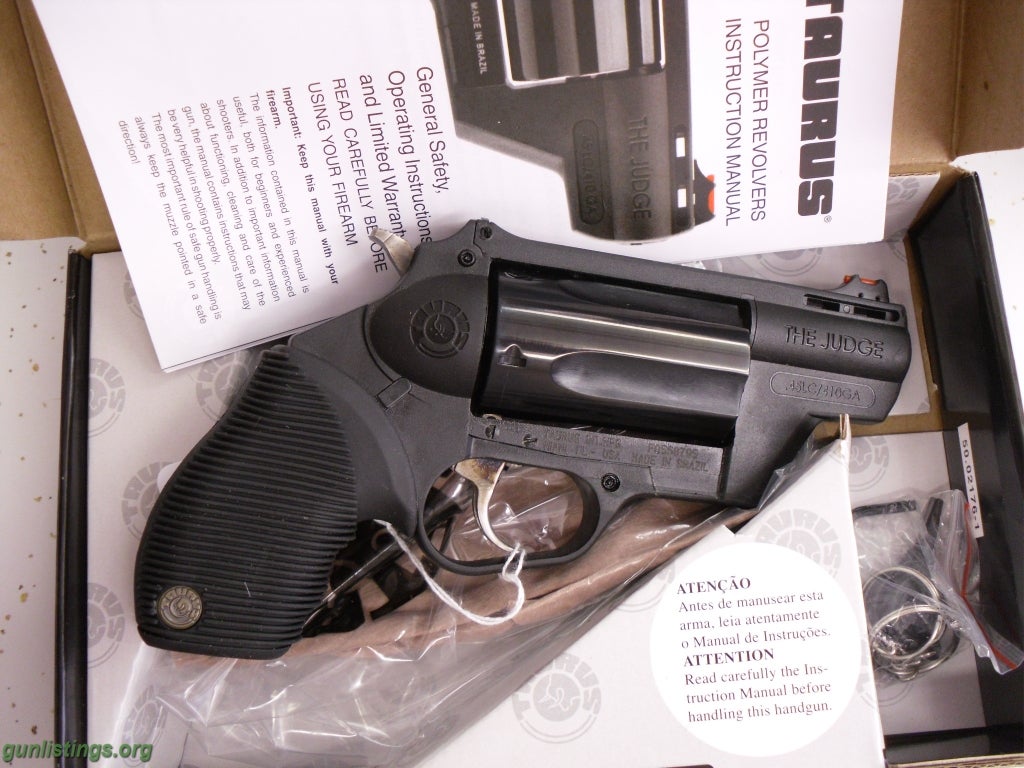 Pistols Taurus Judge Public Defender Poly, 45/410 NEW.