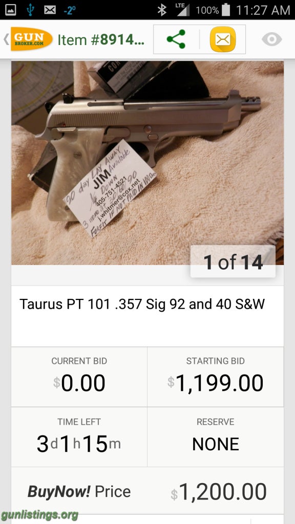Pistols Taurus PT101