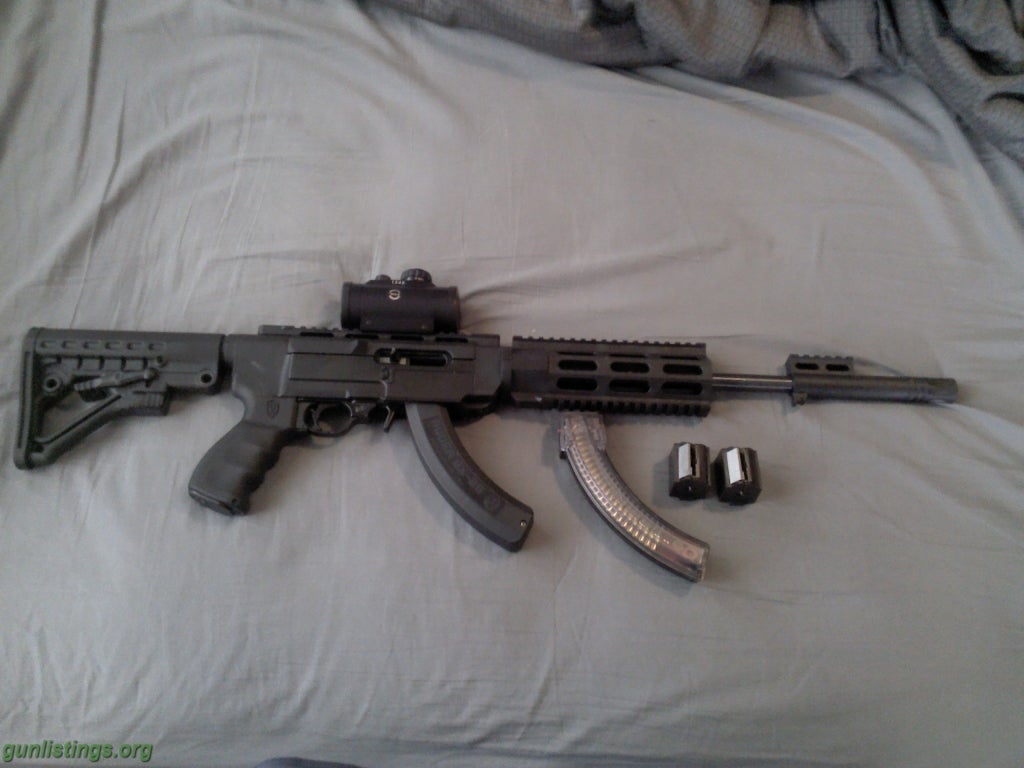 Rifles Ruger 10/22 Archangel With Red Dot Scope