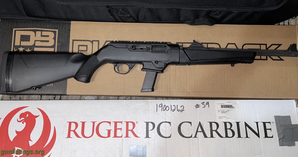 Rifles Ruger PC Carbine 9mm Like New (works With Glock Mags)