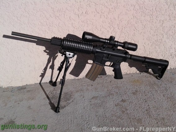 Rifles Sniper Custom AR 15 NATO .223 / 5.56 MM. DMPS NEW.