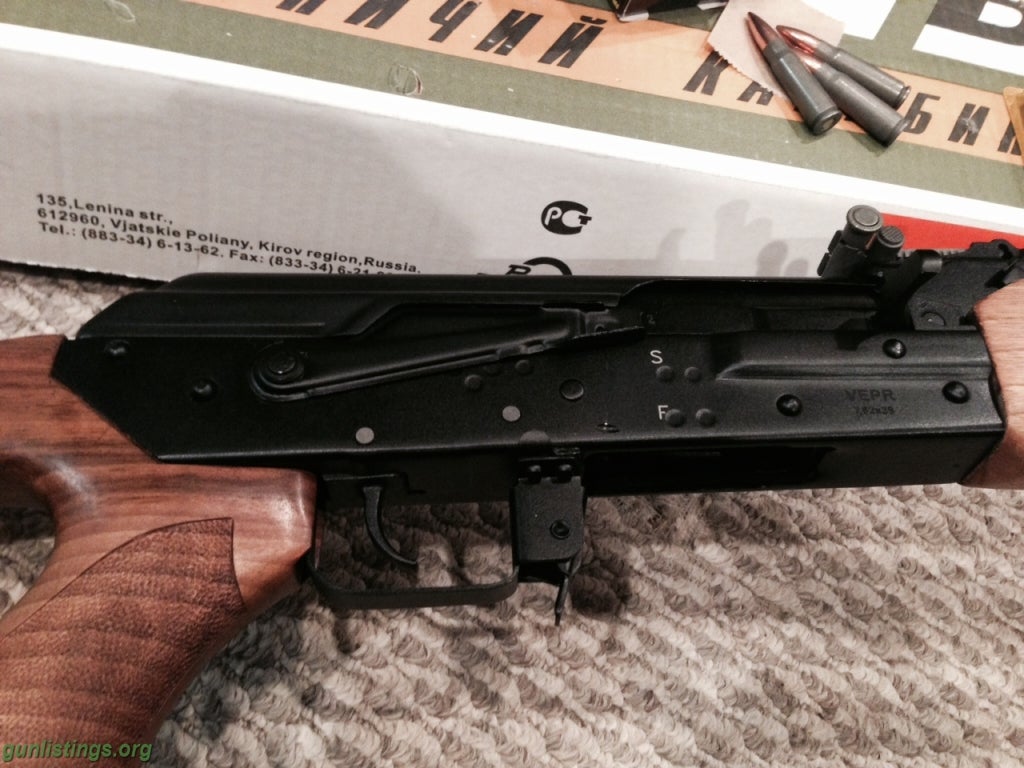 Gunlistings rifles vepr 7 62x39 molot 16 semi auto rifle with ammo