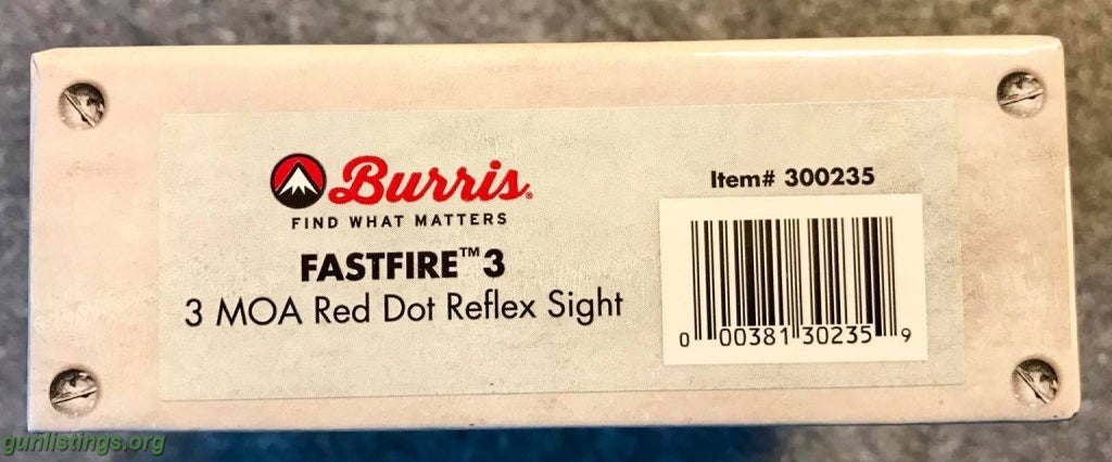 Gunlistings.org - Accessories Burris Fastfire III Reflex Sight (3 MOA)