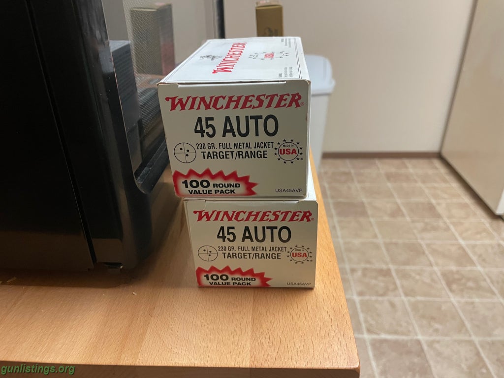 Ammo .45 Cal Winchester White Box