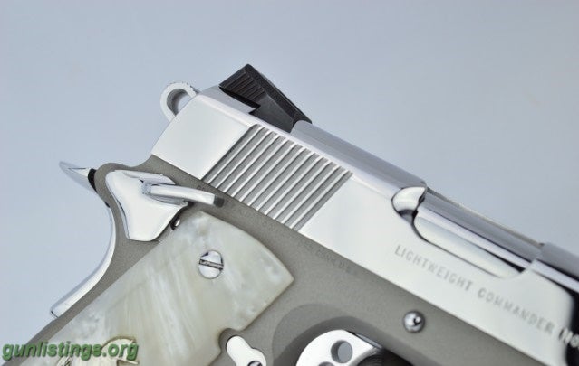 Pistols Bright Stainless Colt LW Commander XSE .38 Super O4540X