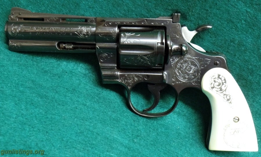 Gunlistings.org - Pistols Colt - Engraved By G. Sherwood -- Python 357 ...