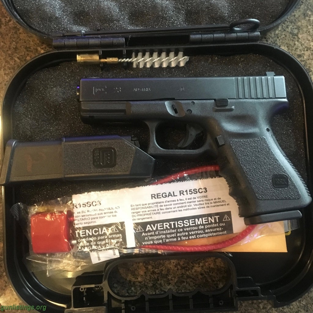 Gunlistings pistols glock 23 gen 3 w 3 5 ghost trigger and n s