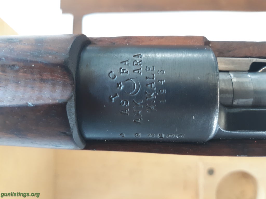Rifles 1943 Turkish 8mm Mauser.