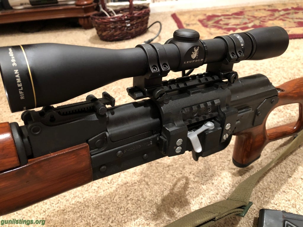 Gunlistings rifles psl 54c 7 62x54r 4 mags 2 scopes