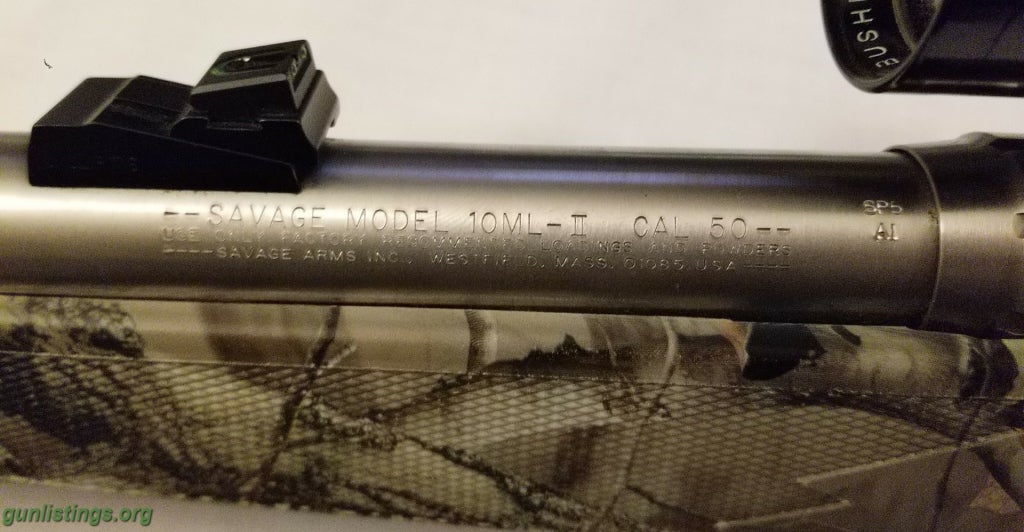 Rifles Savage 10MLII 50CAL Muzzleloader Smokeless Powder Rare