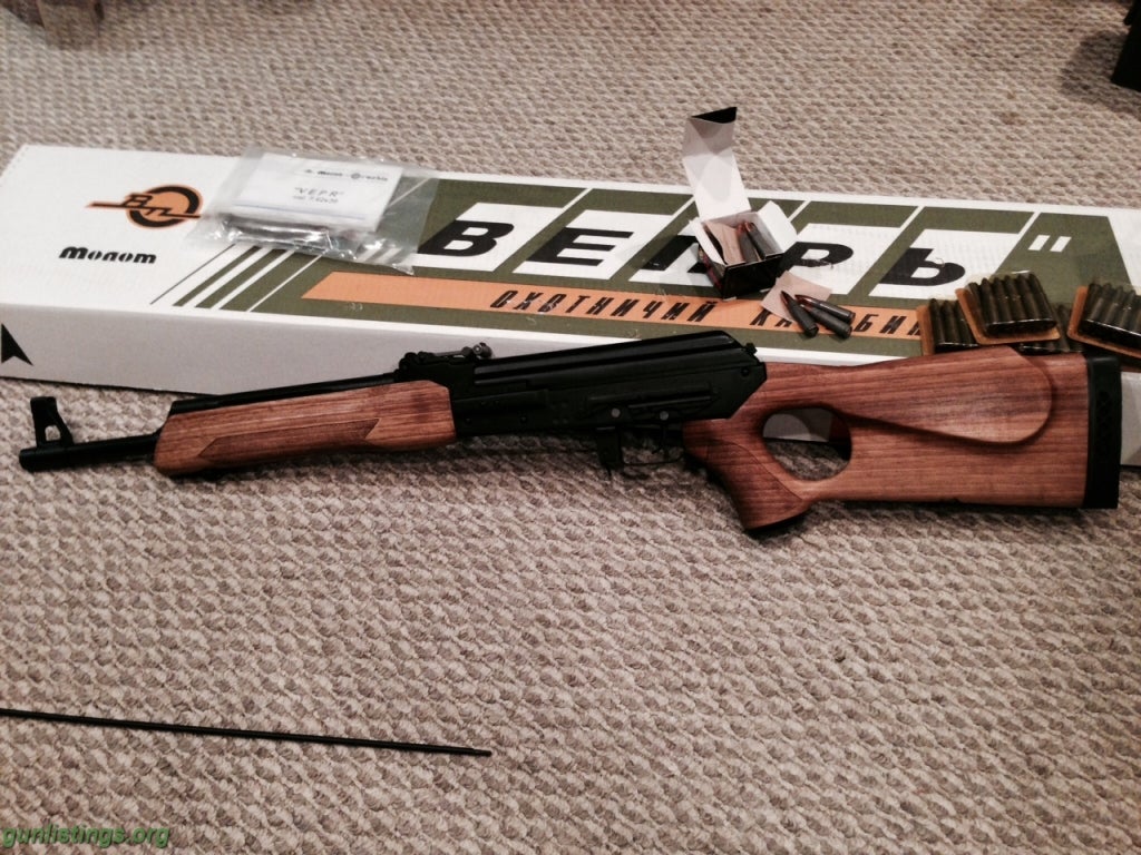Gunlistings rifles vepr 7 62x39 molot 16 semi auto rifle with ammo